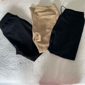 American Eagle Outfitters Joggers Bundle of Three Men’s Small Black and Camel